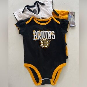 NHL Boston Bruins Black and Gold Bodysuit